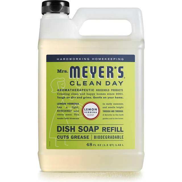 Mrs. Meyer&#39;s Clean Day Liquid Dish Soap Refill Lemon Verbena 48 fl oz