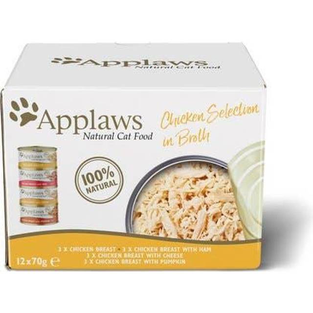Mixpack: Applaws Adult 12 x 70 g - Kyckling i buljong