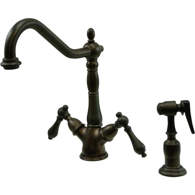 Kingston Brass KS1235ALBS 8-Inch Kitchen Faucet Oil Rubbed Bronze