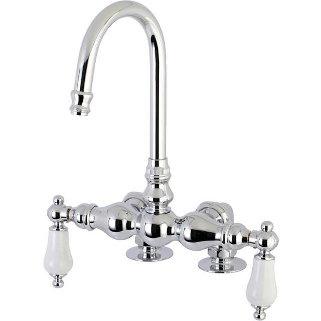 Kingston Brass AE94T1 Auqa Vintage 3-3/8-Inch Deck Mount Tub Faucet  P