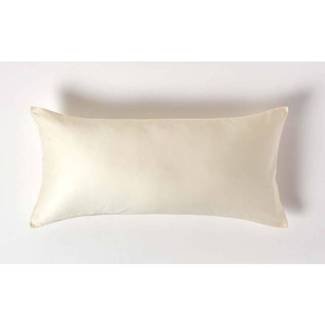 Cream European Pillowcase Organic Cotton 400 TC, 40 x 80 cm - Natur