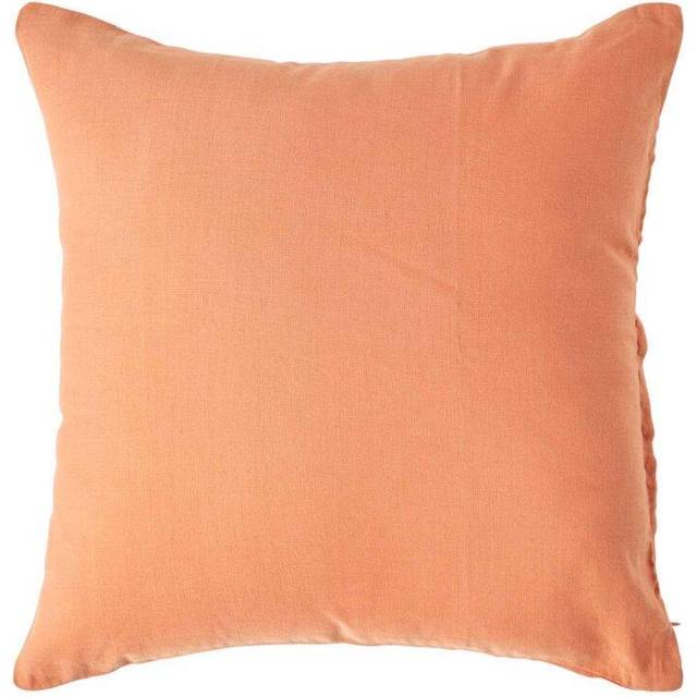 Homescapes Burnt Orange European Linen Pillowcase, 40 x 40 cm