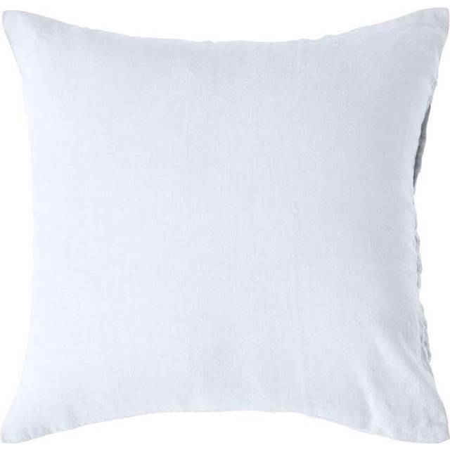 Homescapes White European Linen Pillowcase, 80 x 80 cm