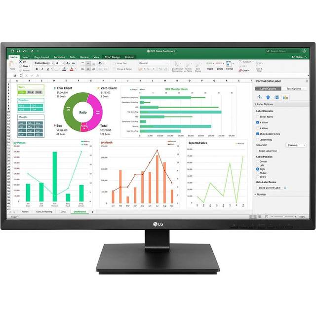 LG 27BN55UP-B 27" IPS Monitor, 3840 x 2160 4K UHD, 60Hz, 5ms