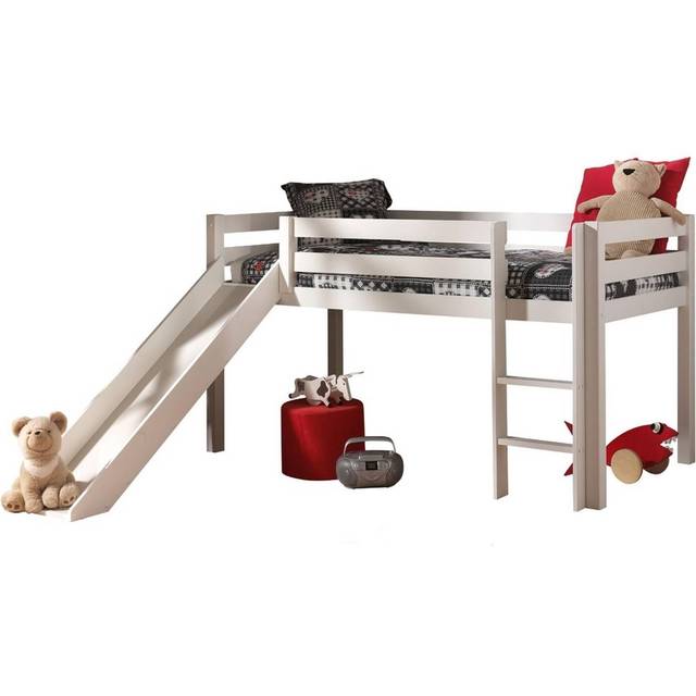 Pino Mid Sleeper Loft Bed - White (210 x 218 cm)