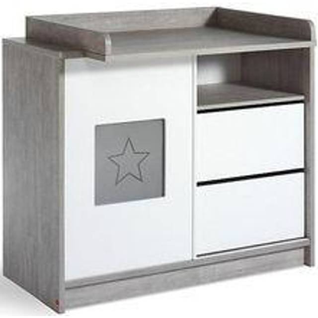 Wickelkommode Eco Star - White (99cm H X 113cm W X 70cm D)