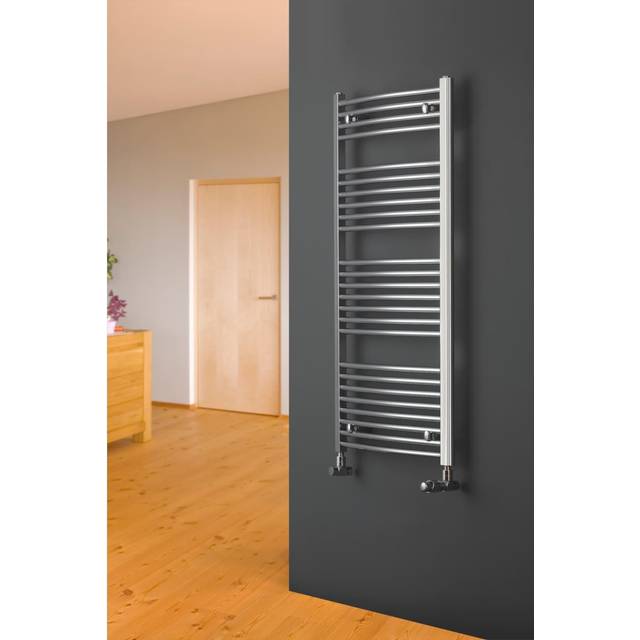 Agadon C2 1264 X 450 mm Chrome Towel Radiator - 1119 Btu - 5 Years Guarantee - One Size