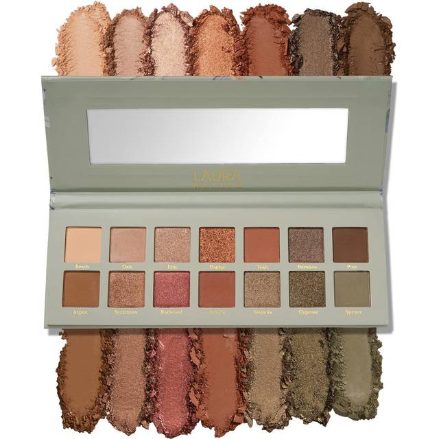LAURA GELLER NEW YORK The Casual Collection Copper & Khaki 14 Multi-Finish Eyeshadows | 14 Pigmented Eyeshadows Blendable Natural Look