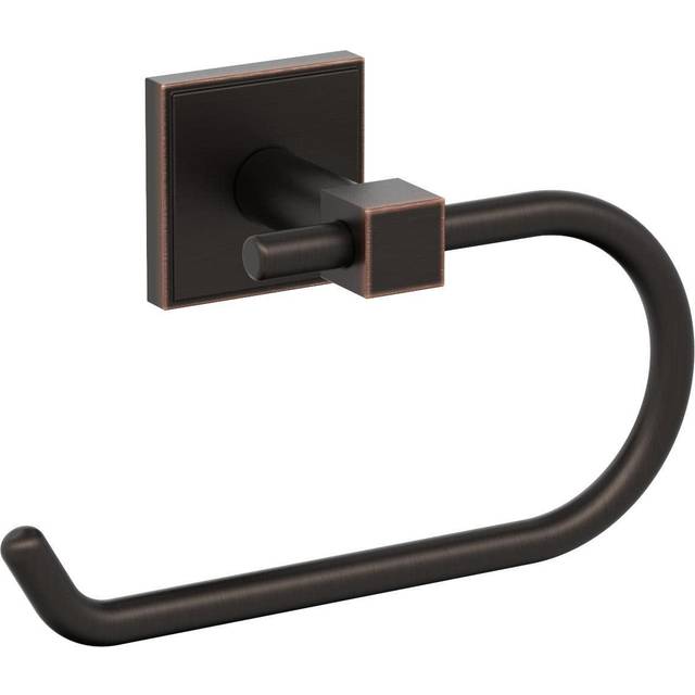 Amerock BH36071ORB | Oil Rubbed Bronze Single Post Toilet Paper Holder | 6-5/16 in. Length Toilet Tissue Holder | Appoint | Bath Tissue Holder | Bathr