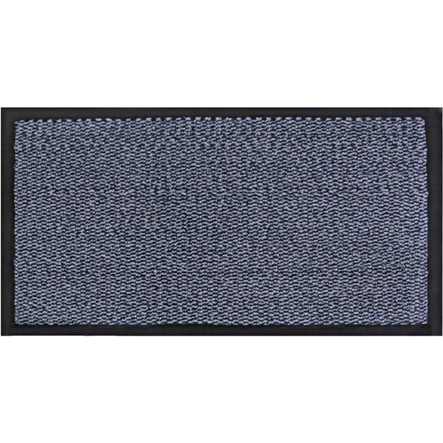 Heavy Duty Barrier Door Mat, 80x140cm, Blue/Black - Navy - 80cm x 140cm