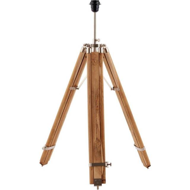 Wood Tripod Floor Lamp Height Adjustable Standing Living Room Light Base Legs