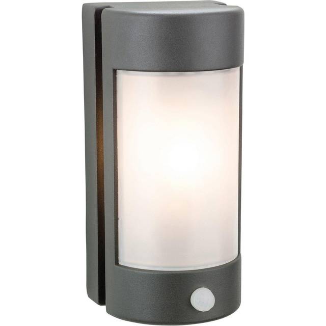 Firstlight Arena Modern Style Half Lantern PIR Sensor in Graphite and Opal