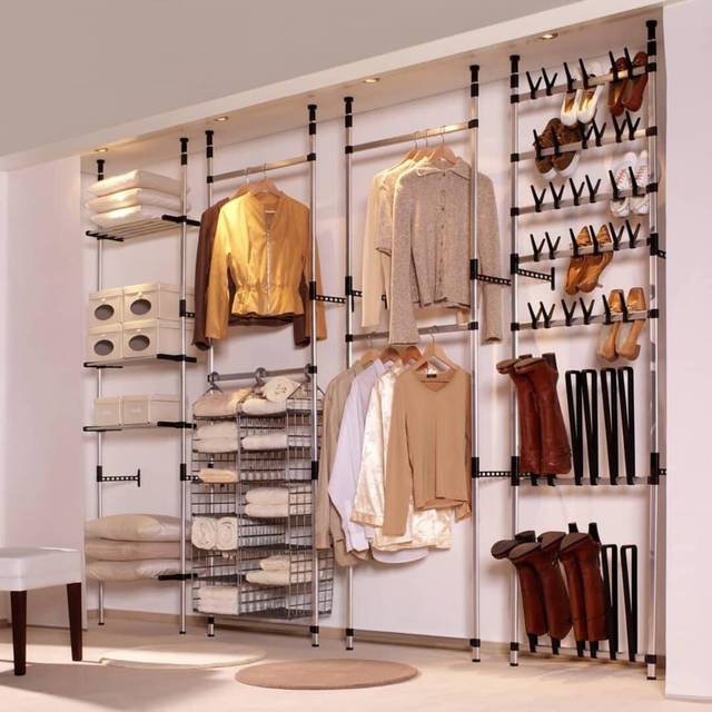 vidaXL Telescopic Boot Rack with Rods Aluminium - Silver