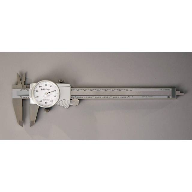 "Mitutoyo 505-742J Dial Caliper  0.1"""" per Rev  0-6"""" Range  0.001"""" Accuracy"