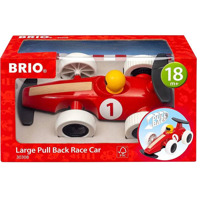 BRIO Pull Back racerbil 30308 - stor leksaksbil 21 cm