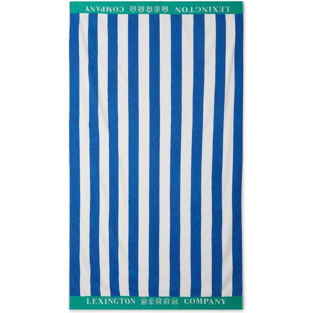 Lexington Striped Cotton Terry Beach Towel Blue/White/Green