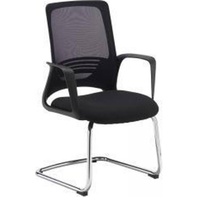 Toto Black Mesh Office Visitors Chair With Cantilever Frame