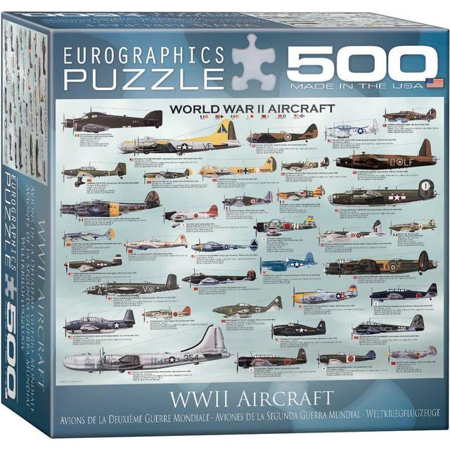 Eg85000075 - Eurographics Puzzle 500 Pc - World War Ii Aircraft (mo)