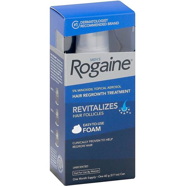 Mens Rogaine 5% Minoxidil Topical Foam  One Month Supply