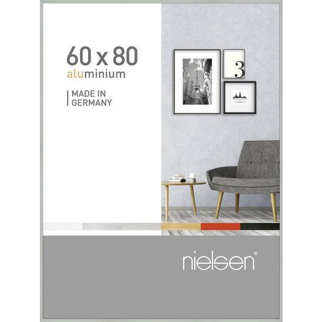Nielsen Pixel 60x80cm Frosted Silver Aluminium Picture Frame, Silver