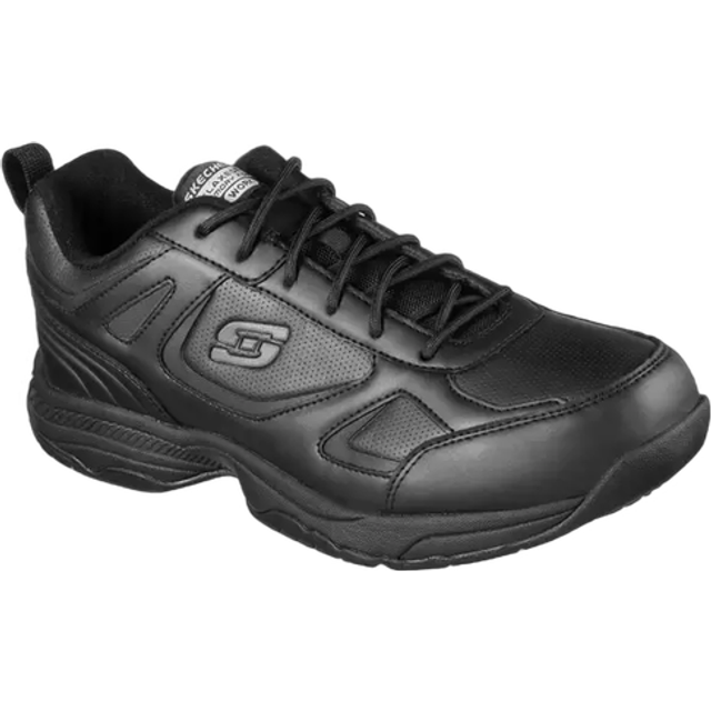 Skechers Mens Dighton Athletic Work Food Service Shoe  Black  10 Wide
