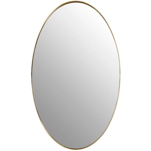 Premier Housewares - Cora Gold Finish Oval Wall Mirror
