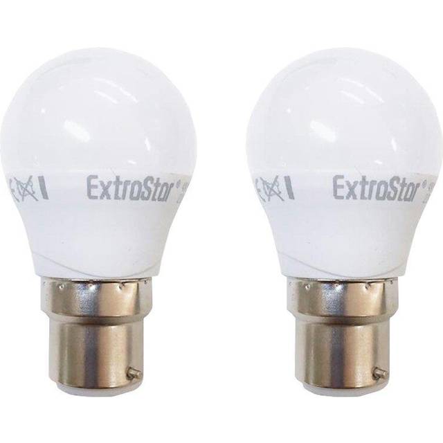 4W LED Ball Bulb B22 Natural Light 4200K Energy Saving - White / 2
