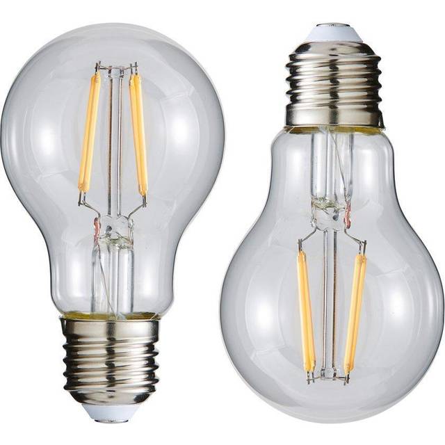 Litecraft Light Bulb E27 Edison Screw 6W GLS Natural White LED 2 Pack