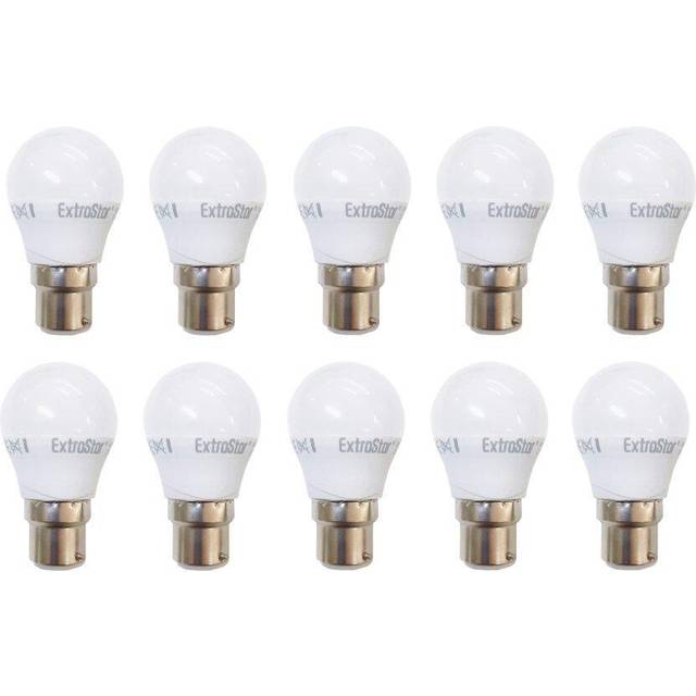 7W LED Golf Ball Bulb B22 Daylight 6500K (pack of 10) - White - One Size