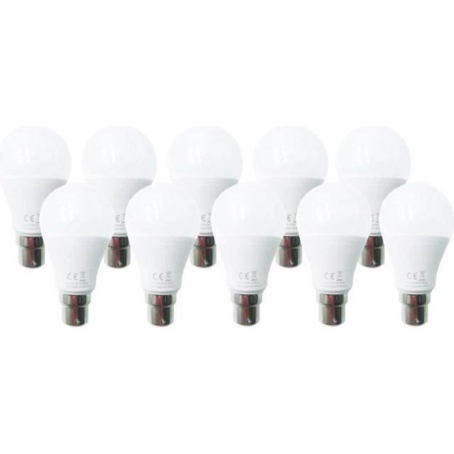Extrastar 7W Led Ball Bulb B22 Daylight 6500K Pack Of 10, White