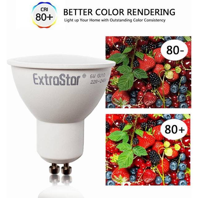 GU10 6W  LED Light bulb Warm White, 3000K