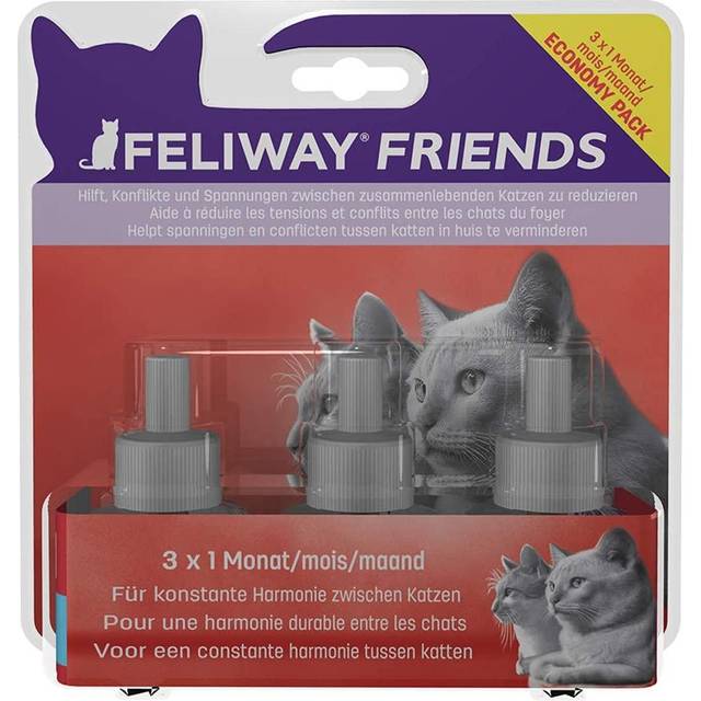Feliway Friends diffuser för katt. Förpackning: 3 refills