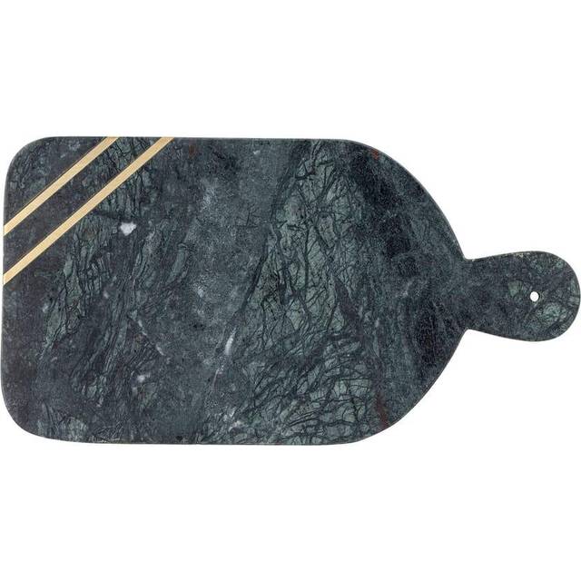 Bloomingville Adalin cutting board 20x38 cm Green marble-Brass