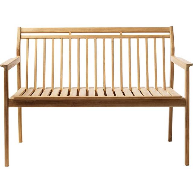 FDB Møbler / Furniture - M12 Sammen Garden Bench of Thomas E Alken - Bänk - Nature - H86xD64,5xL119,7 cm
