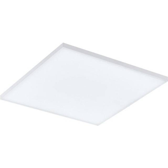 450mm Modern Sleek Ceiling Light White Slim Square Low Profile 20W LED 4000K