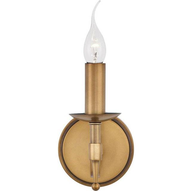 Avery Luxury Single Wall Light Antique Brass Traditional Candelabra Lamp Holder