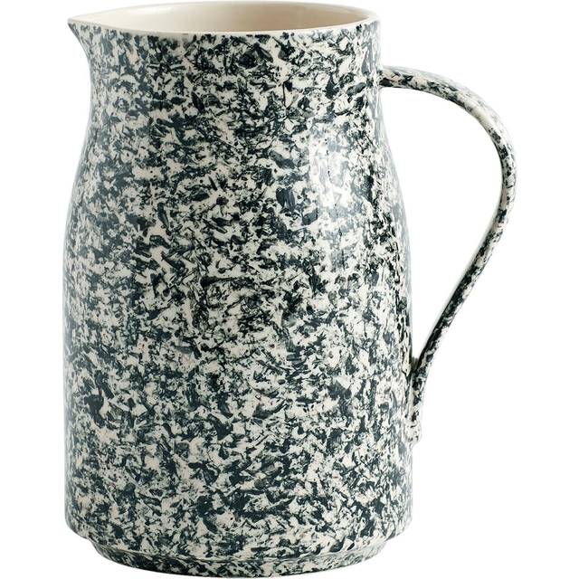 Hay Green Sobremesa Hand-painted Monochrome Stoneware Jug 2l - GREEN