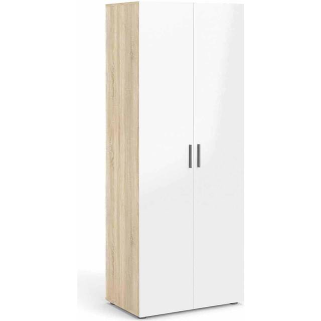 Pepe Wardrobe With 2 Doors In Oak With White High Gloss