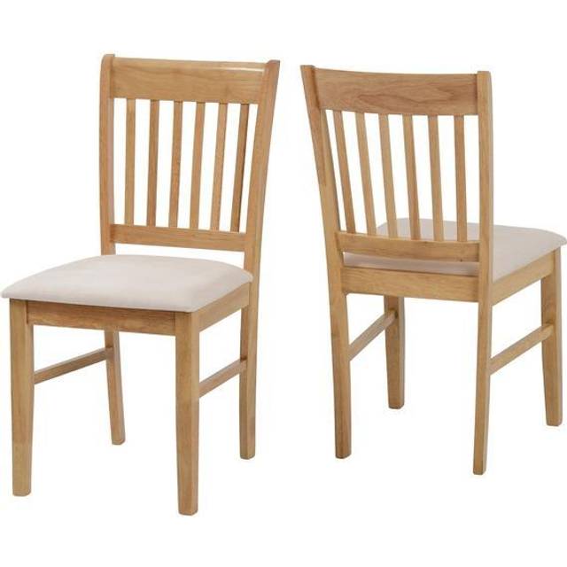 Oxford Chairs Pair - Natural Oak - Brown