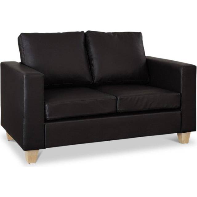 Home Detail Enderby Brown PU Two Seater Sofa In A Box, Brown