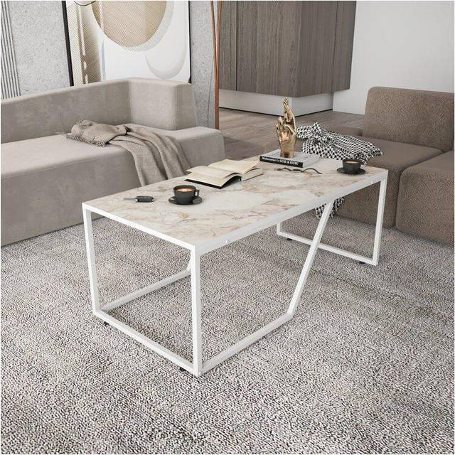 Wendy Coffee Table - White Marble Effect
