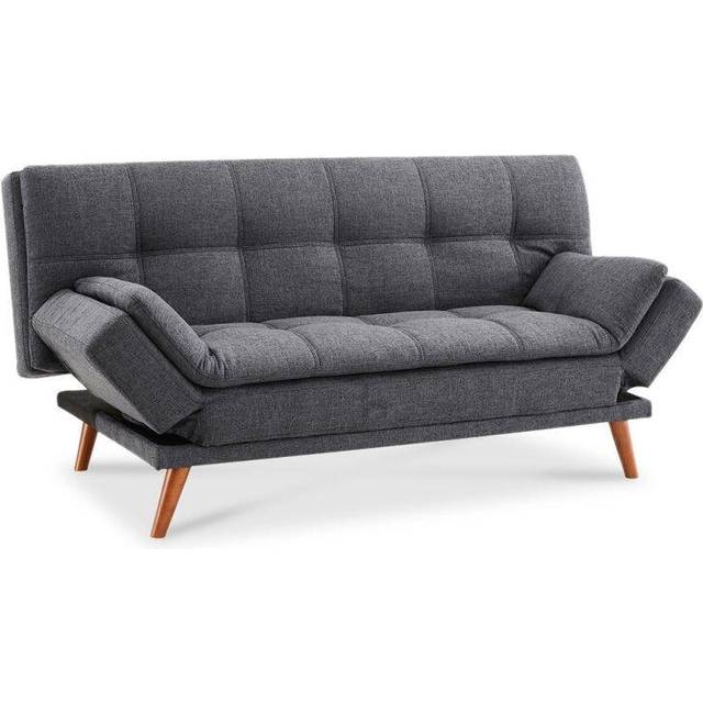 Home Detail Duncan Dark Grey Fabric Sofa Bed, Grey
