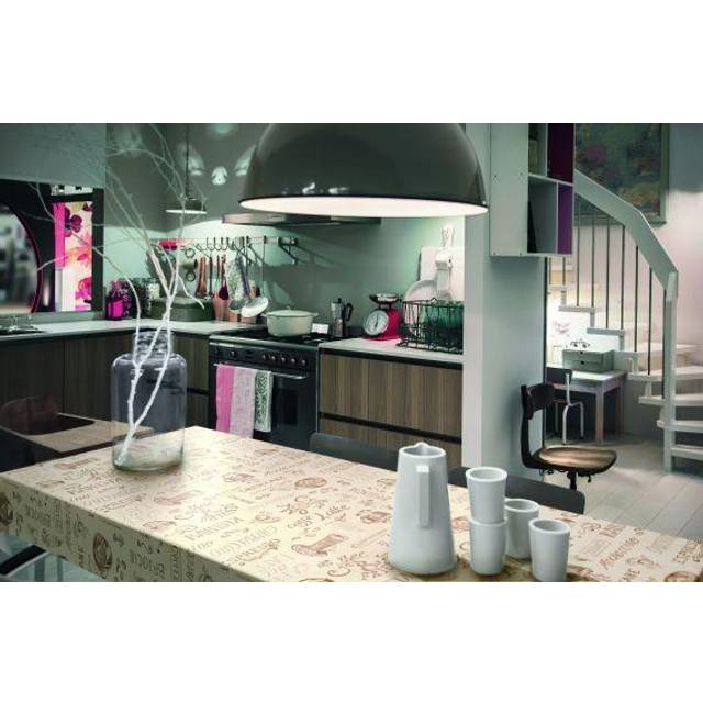 Vaxduk D-C-Fix  Manhattan Ristretto Creme Rund 150Cm