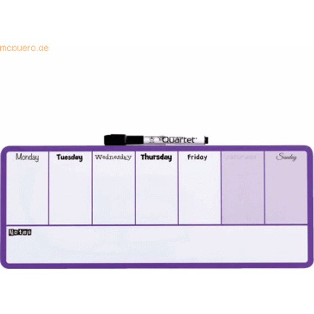 Nobo Weekly Planner 140x360 lilla