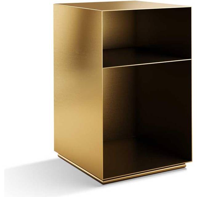 Carpe Diem Beds - Holme Bedside Table Brass 37X37X60 cm - Sängbord - Guld - Metall