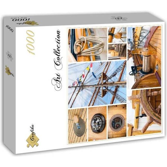 Grafika Old Sailboat Collage Jigsaw Puzzle (1000 Pieces)