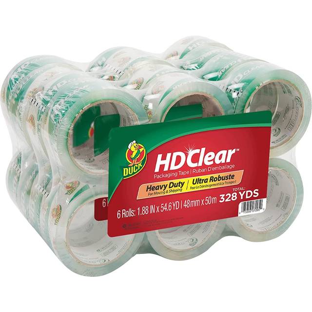 Henkel 393730 Heavy-Duty Carton Packaging Tape, 1.88 in. x 55 yards, Clear, 24-Pack