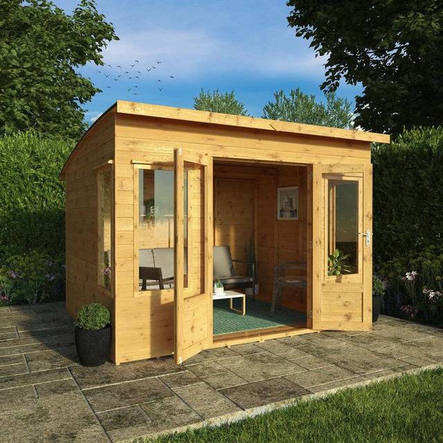 Mercia Helios Curved Roof Summerhouse 10x8 - Brown