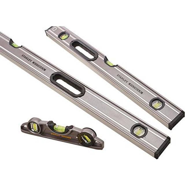 Stanley 3 Piece FatMax ExPro Box Beam Spirit Level Set and Carrying Bag