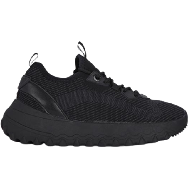 KG Kurt Geiger Womens Lowell Knit Sneakers - Black Fabric - Size UK 3